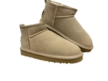Lade das Bild in den Galerie-Viewer, OB5889 Beige OOG Ultra Mini Damen Leder Boots
