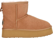 Lade das Bild in den Galerie-Viewer, OB5864 Camel OOG Leder Boots mit Plateau