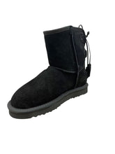 Lade das Bild in den Galerie-Viewer, OB62661 Black OOG Damen Leder Boots mit Schleife