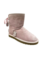 Lade das Bild in den Galerie-Viewer, OB62661 Rosa OOG Damen Leder Boots mit Schleife