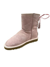 Lade das Bild in den Galerie-Viewer, OB62661 Rosa OOG Damen Leder Boots mit Schleife