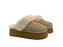 Lade das Bild in den Galerie-Viewer, OBTC044 Mini OOG Design Slippers aus Leder für Damen