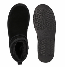 Lade das Bild in den Galerie-Viewer, OB5889 Black OOG Ultra Mini Damen Leder Boots EU
