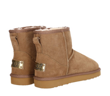 Lade das Bild in den Galerie-Viewer, OB58541 Khaki OOG Mini Damen Leder Boots EU