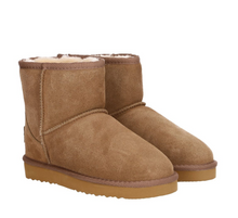 Lade das Bild in den Galerie-Viewer, OB58541 Khaki OOG Mini Damen Leder Boots EU