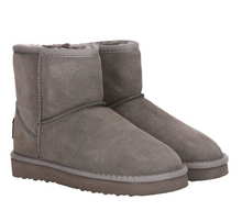 Lade das Bild in den Galerie-Viewer, OB58541 Grey OOG Mini Damen Leder Boots EU