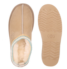 Lade das Bild in den Galerie-Viewer, OBTC16 Beige OOG Cozy Hausschuhe aus Echten Leder EU
