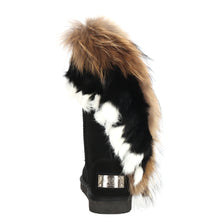 Lade das Bild in den Galerie-Viewer, OB8018 Black/Natur OOG Damen Leder Boots