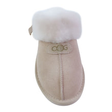 Lade das Bild in den Galerie-Viewer, OOG COZY HOME Damen Hausschuhe mit Echt-Leder (OBTC 06 BEIGE)