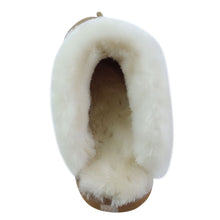 Lade das Bild in den Galerie-Viewer, OOG COZY HOME Damen Hausschuhe mit Echt-Leder (OBTC 06 CAMEL)