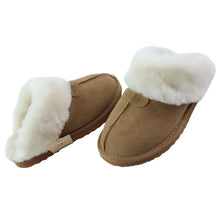 Lade das Bild in den Galerie-Viewer, OOG COZY HOME Herren Hausschuhe (OBTC22 Camel und Black), echtes Leder