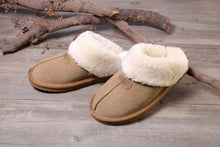 Lade das Bild in den Galerie-Viewer, OOG COZY HOME Herren Hausschuhe (OBTC22 Camel und Black), echtes Leder