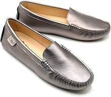 Lade das Bild in den Galerie-Viewer, OOG Damen Klassisch Wildleder Krawatte Penny Loafers Gemütlich Handgefertigt Damen Mokassins Slippers