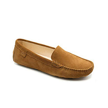 Lade das Bild in den Galerie-Viewer, OOG Damen Klassisch Wildleder Krawatte Penny Loafers Gemütlich Handgefertigt Damen Mokassins Slippers