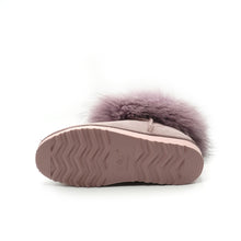 Lade das Bild in den Galerie-Viewer, OB0541 Flamingo Rosa OOG Damen Leder Boots mit Fell