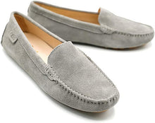Lade das Bild in den Galerie-Viewer, OOG Damen Klassisch Wildleder Krawatte Penny Loafers Gemütlich Handgefertigt Damen Mokassins Slippers