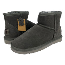 Lade das Bild in den Galerie-Viewer, OB58541 Grey OOG Mini Damen Leder Boots