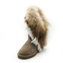 Lade das Bild in den Galerie-Viewer, OB8018 Khaki OOG Damen Leder Boots