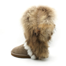 Lade das Bild in den Galerie-Viewer, OB8018 Khaki OOG Damen Leder Boots