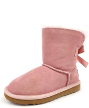 Lade das Bild in den Galerie-Viewer, OB0681 Rosa Kinder Boots mit Schleife