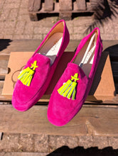 Lade das Bild in den Galerie-Viewer, AQ180 Pink OOG Damen Mokassins
