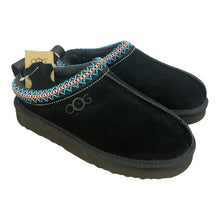 Lade das Bild in den Galerie-Viewer, OBTC16 Black OOG Cozy Hausschuhe aus Echten Leder
