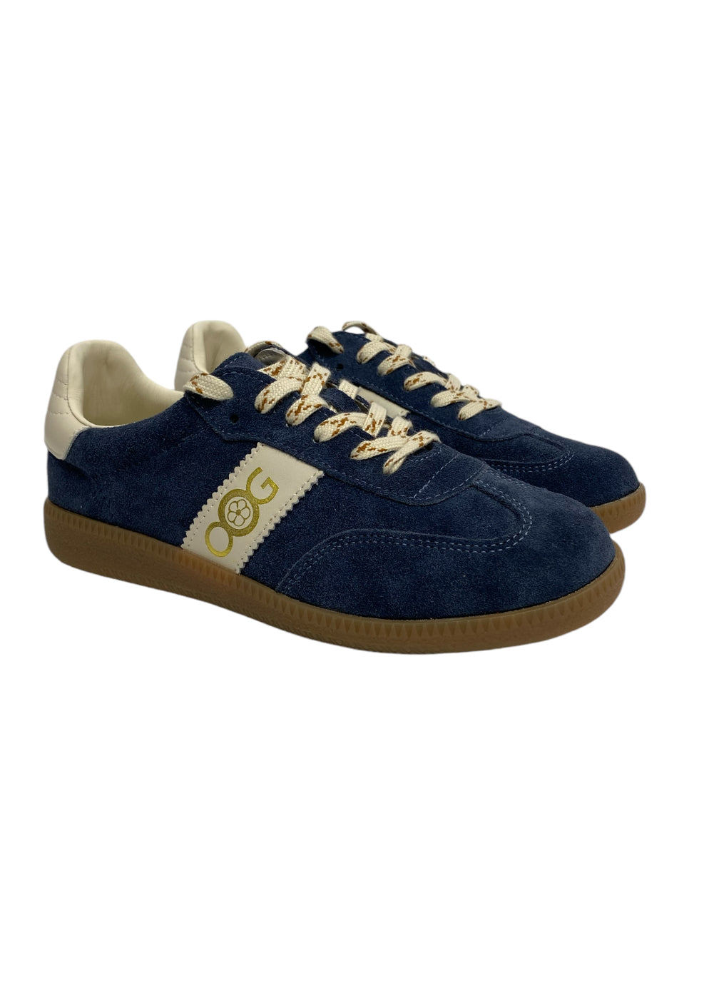 OS1814 Navy OOG Leder Sneakers