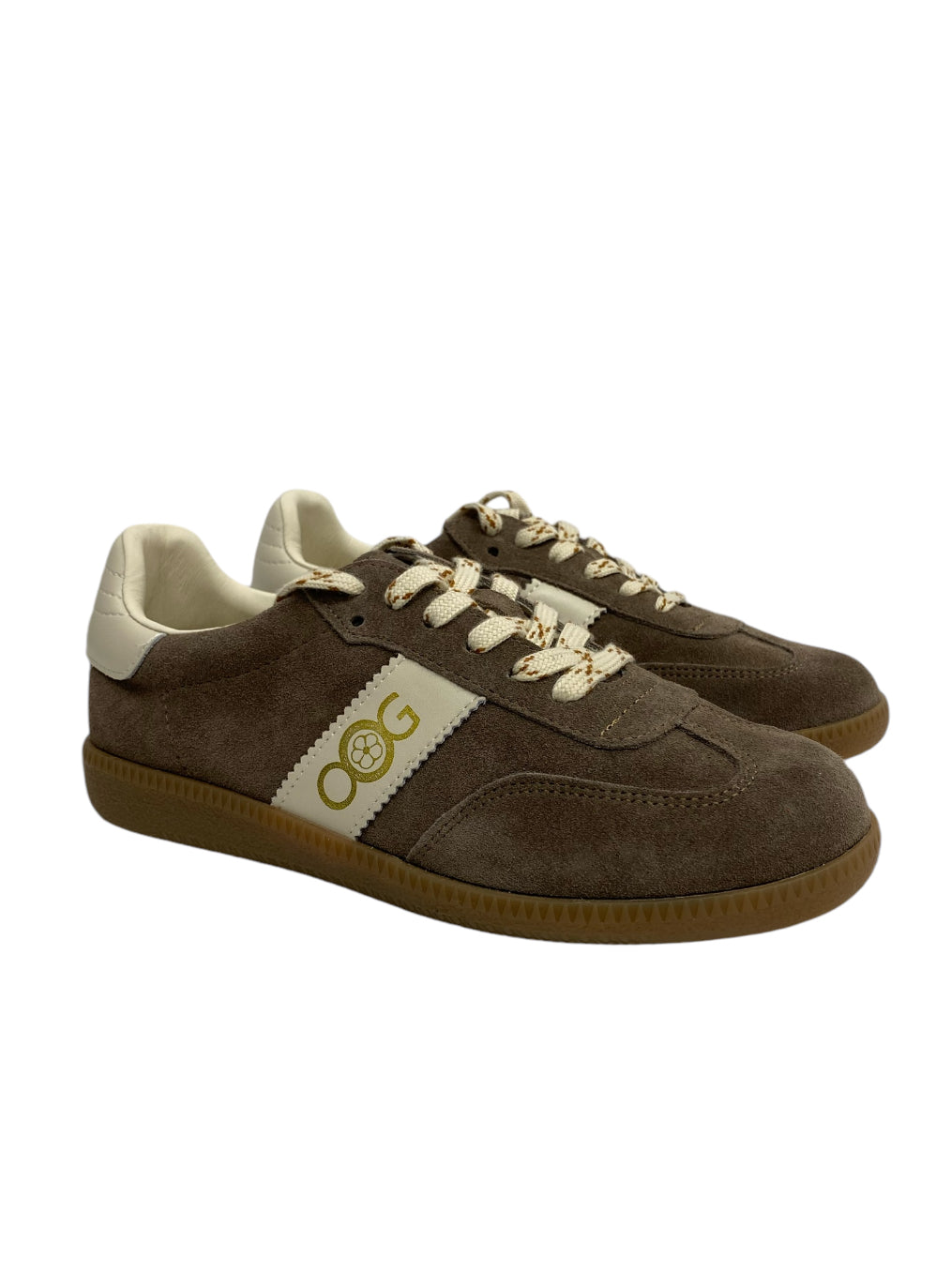 OS1814 Taupe OOG Leder Sneakers