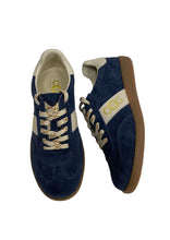 Lade das Bild in den Galerie-Viewer, OS1814 Navy OOG Leder Sneakers
