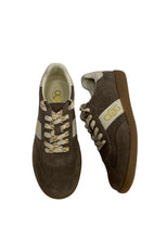 Lade das Bild in den Galerie-Viewer, OS1814 Khaki OOG Leder Sneakers
