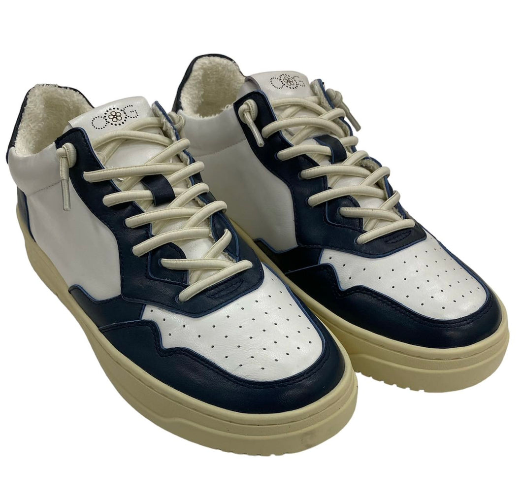 OS1811 Navy OOG Leder Sneaker