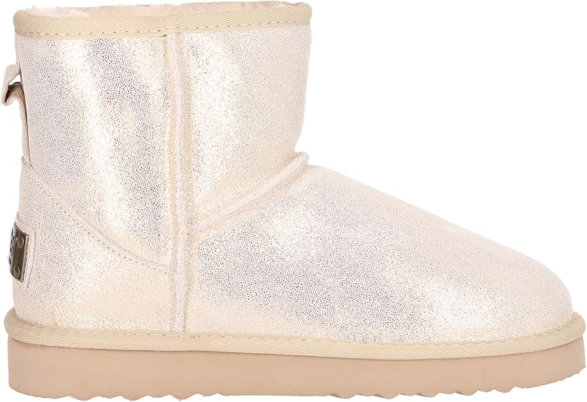 OB58541 Smoke Beige OOG Mini Damen Leder Boots