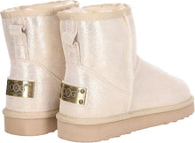 Lade das Bild in den Galerie-Viewer, OB58541 Smoke Beige OOG Mini Damen Leder Boots
