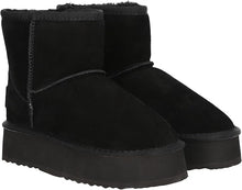 Lade das Bild in den Galerie-Viewer, OB5864 Black OOG Mini Leder Boots mit Plateau

