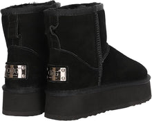 Lade das Bild in den Galerie-Viewer, OB5864 Black OOG Mini Leder Boots mit Plateau
