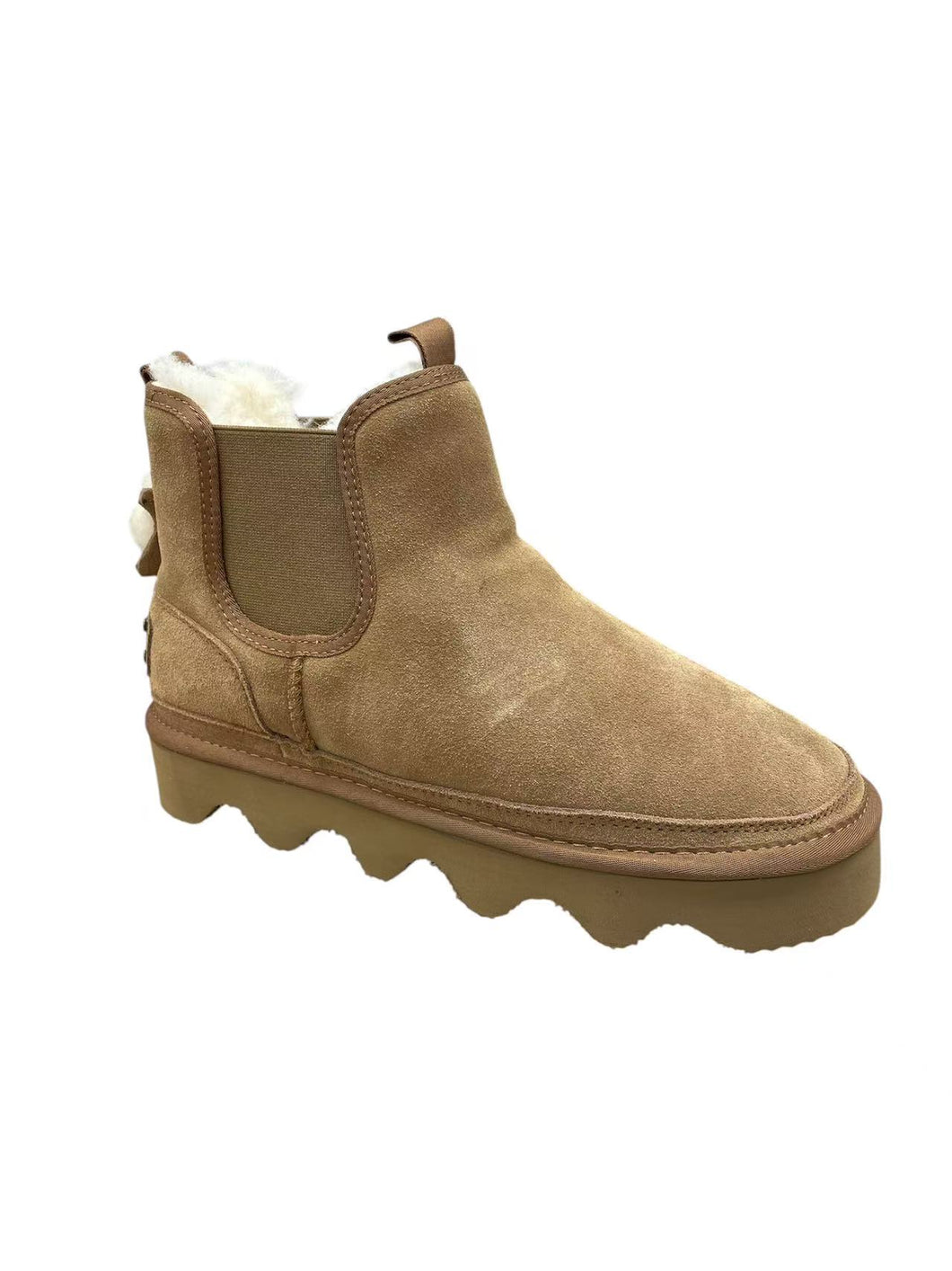 OB5886 Camel OOG Chelsea Lederboots