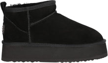 Lade das Bild in den Galerie-Viewer, OB5888 Black OOG Damen Leder Boots mit Teddyfell
