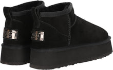 Lade das Bild in den Galerie-Viewer, OB5888 Black OOG Damen Leder Boots mit Teddyfell
