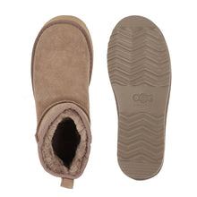 Lade das Bild in den Galerie-Viewer, OB5888 Khaki OOG Damen Leder Boots mit Teddyfell
