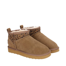 Lade das Bild in den Galerie-Viewer, OB5889 Khaki Leo OOG Ultra Mini Damen Leder Boots
