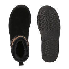 Lade das Bild in den Galerie-Viewer, OB5889 Black Leo OOG Ultra Mini Damen Leder Boots
