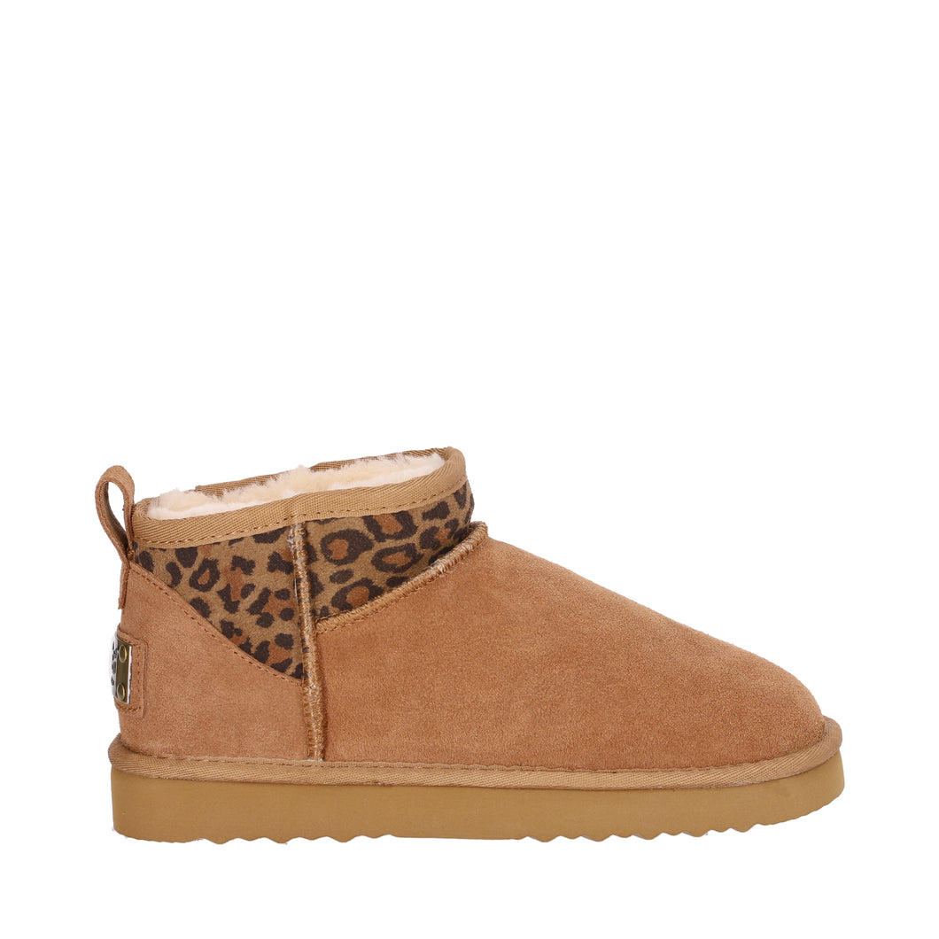OB5889 Camel Leo OOG Ultra Mini Damen Leder Boots