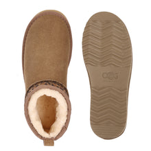 Lade das Bild in den Galerie-Viewer, OB5889 Khaki Leo OOG Ultra Mini Damen Leder Boots
