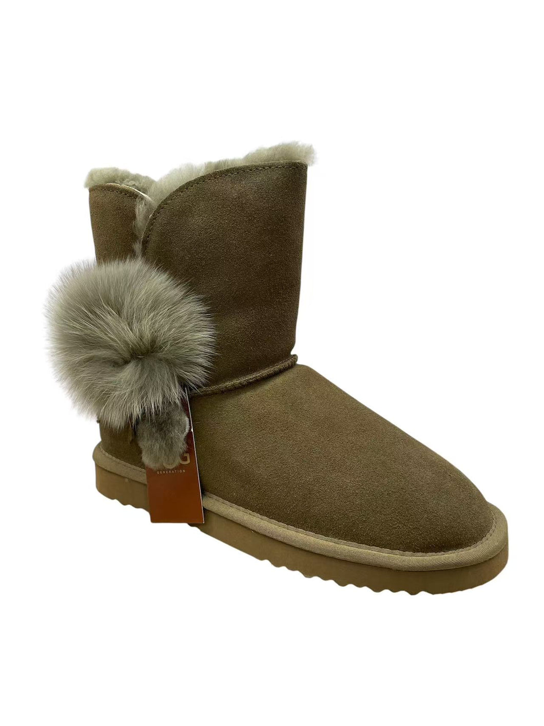 OB5907 Green OOG Damen Leder Boots