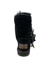 Lade das Bild in den Galerie-Viewer, OB5940 Black OOG Damen Leder Boots mit Schleife
