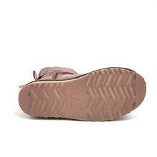 Lade das Bild in den Galerie-Viewer, OB6166 Flamingo Hell OOG Damen Leder Boots mit Schleife
