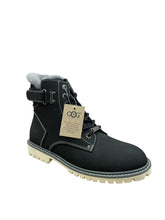 Lade das Bild in den Galerie-Viewer, OB7287 Black OOG Damen Leder Schnürboots
