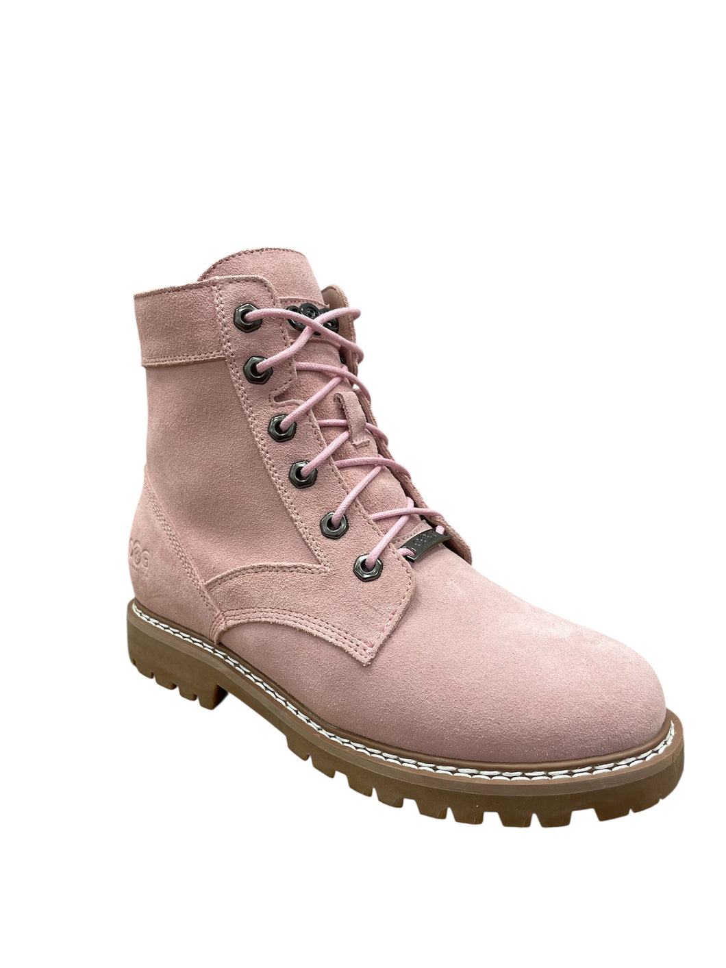 OB7387 Pink OOG Damen Leder Schnürboots