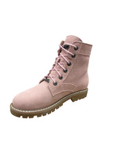 Lade das Bild in den Galerie-Viewer, OB7387 Pink OOG Damen Leder Schnürboots
