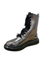 Lade das Bild in den Galerie-Viewer, OB9902 Black Metalic OOG Damen Leder Boots
